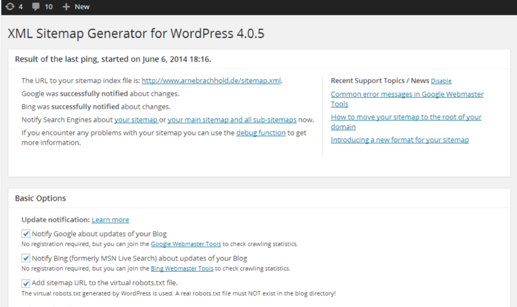 สร้าง Site-Map สำหรับเว็บไซต์ wordpress